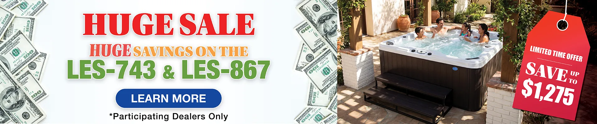 Calspas hot tub being used in a family setting - Owens Cross Roads